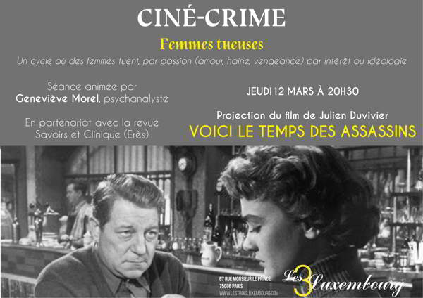 Soirée débat film Voici le temps des assassins à Paris